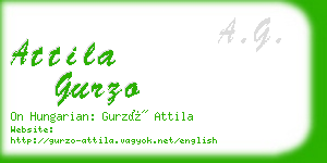 attila gurzo business card